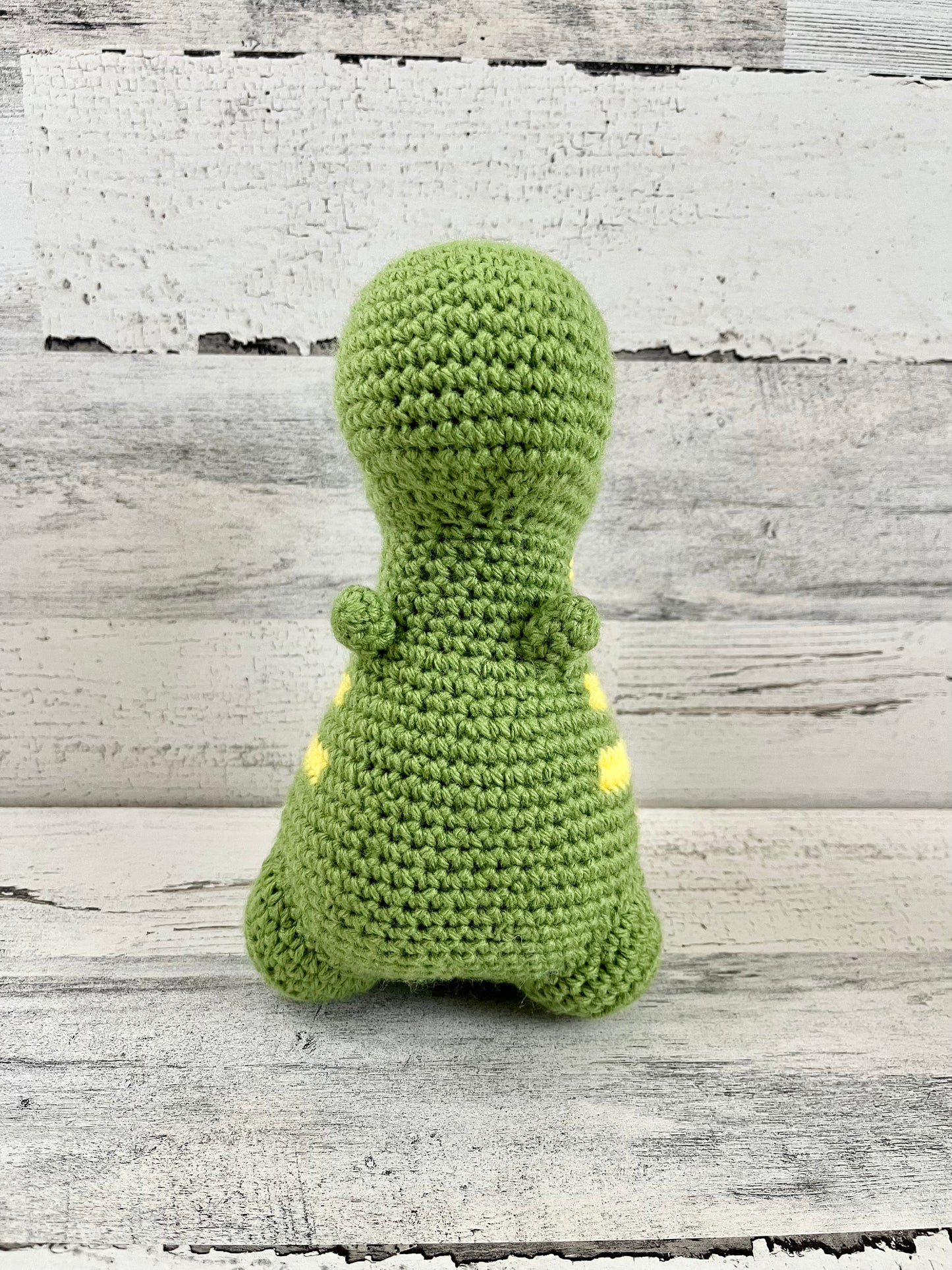Light Green with Yellow Stripes - Chubby Dinosaur