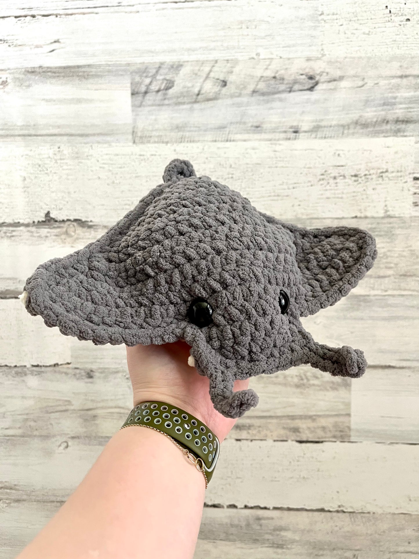 Dark Gray Ray - MEGA Plush