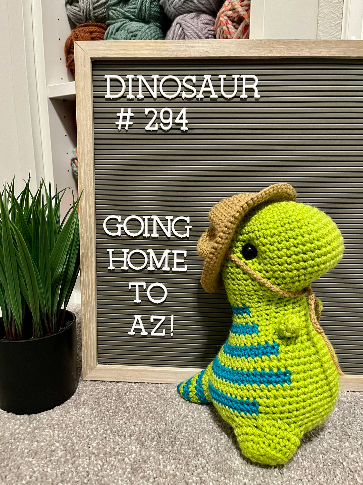 Green with Blue Stripes (Snacks) - Chubby Dinosaur