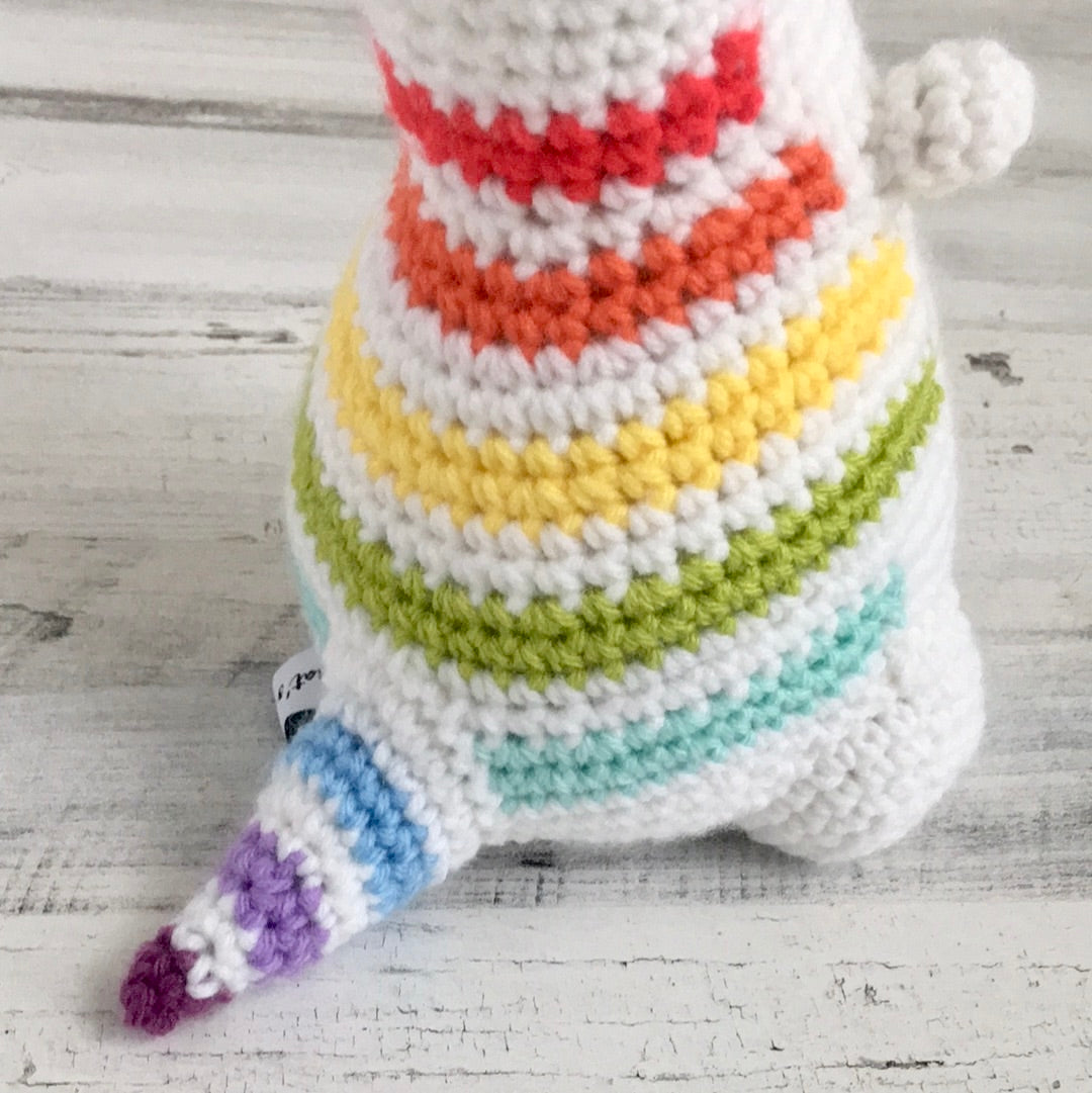 Rainbow Stripes - Chubby Dinosaur