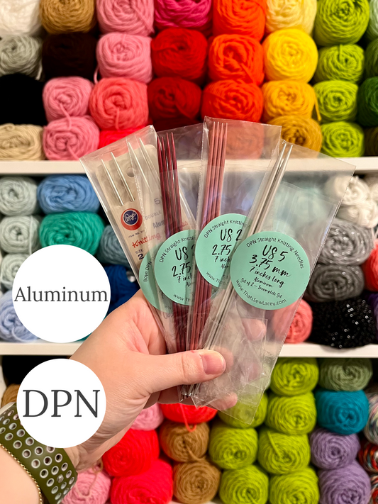 ALL Aluminum (DPN) Double Pointed Knitting Needles