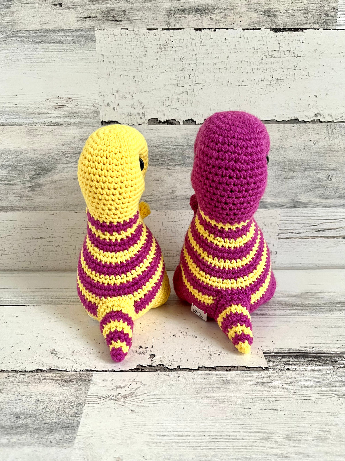 Purple and Yellow - Chubby Dinosaur