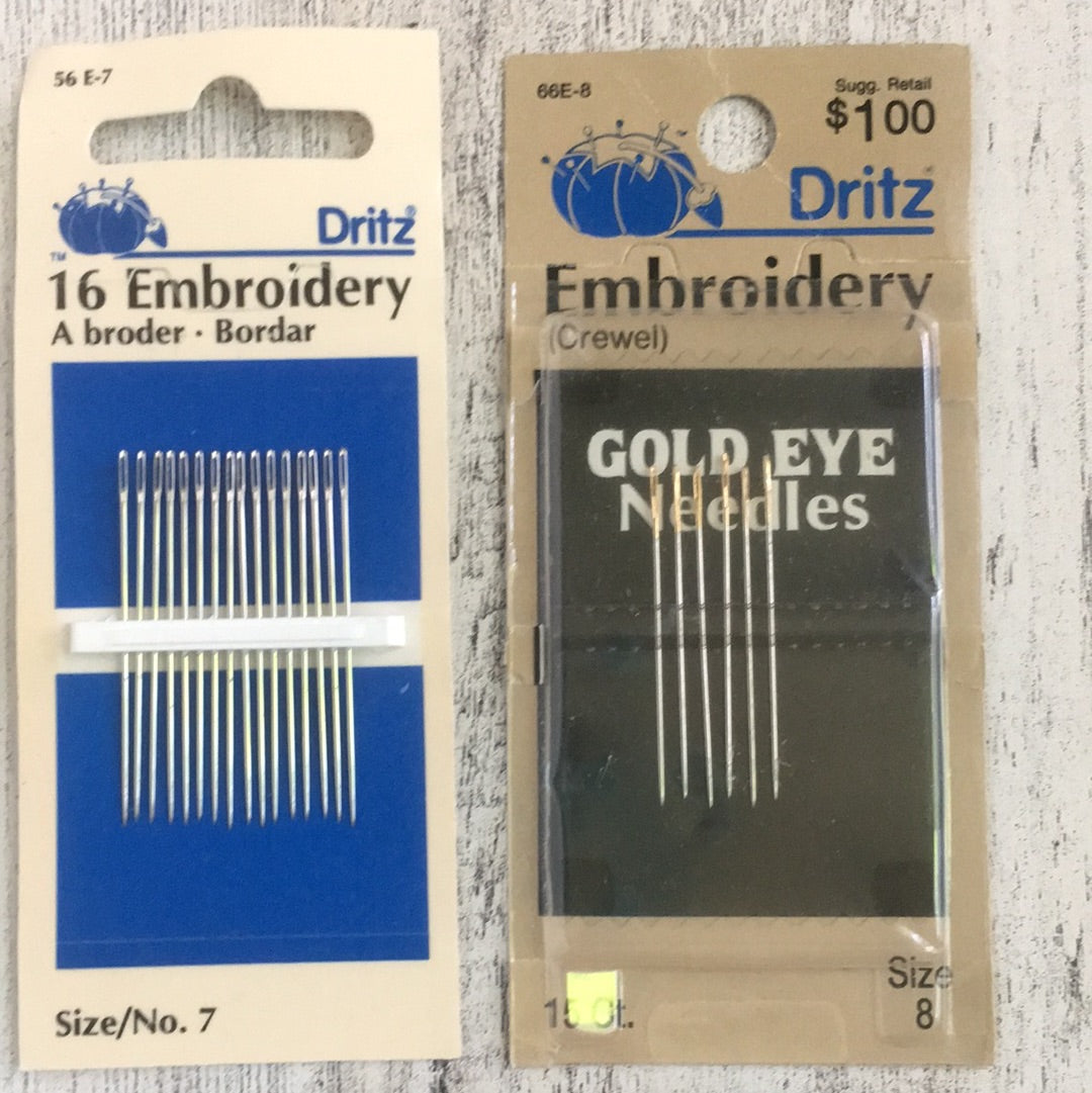 Vintage Dritz & Susan Bates Embroidery Needles