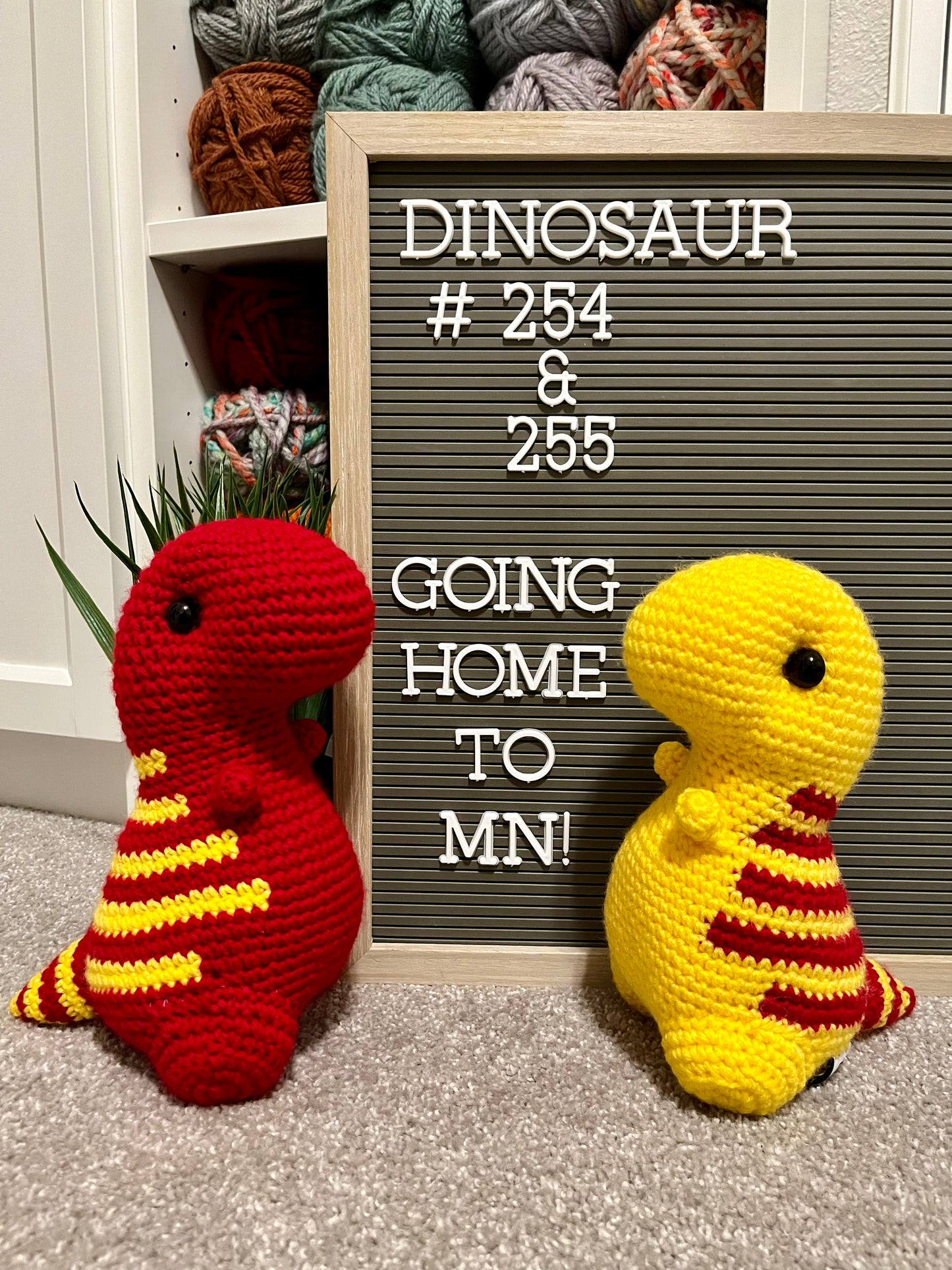Red & Yellow - Chubby Dinosaur