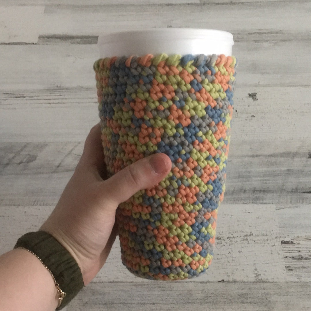 Retro Variegate - Hot and Cold Cup Cozy -