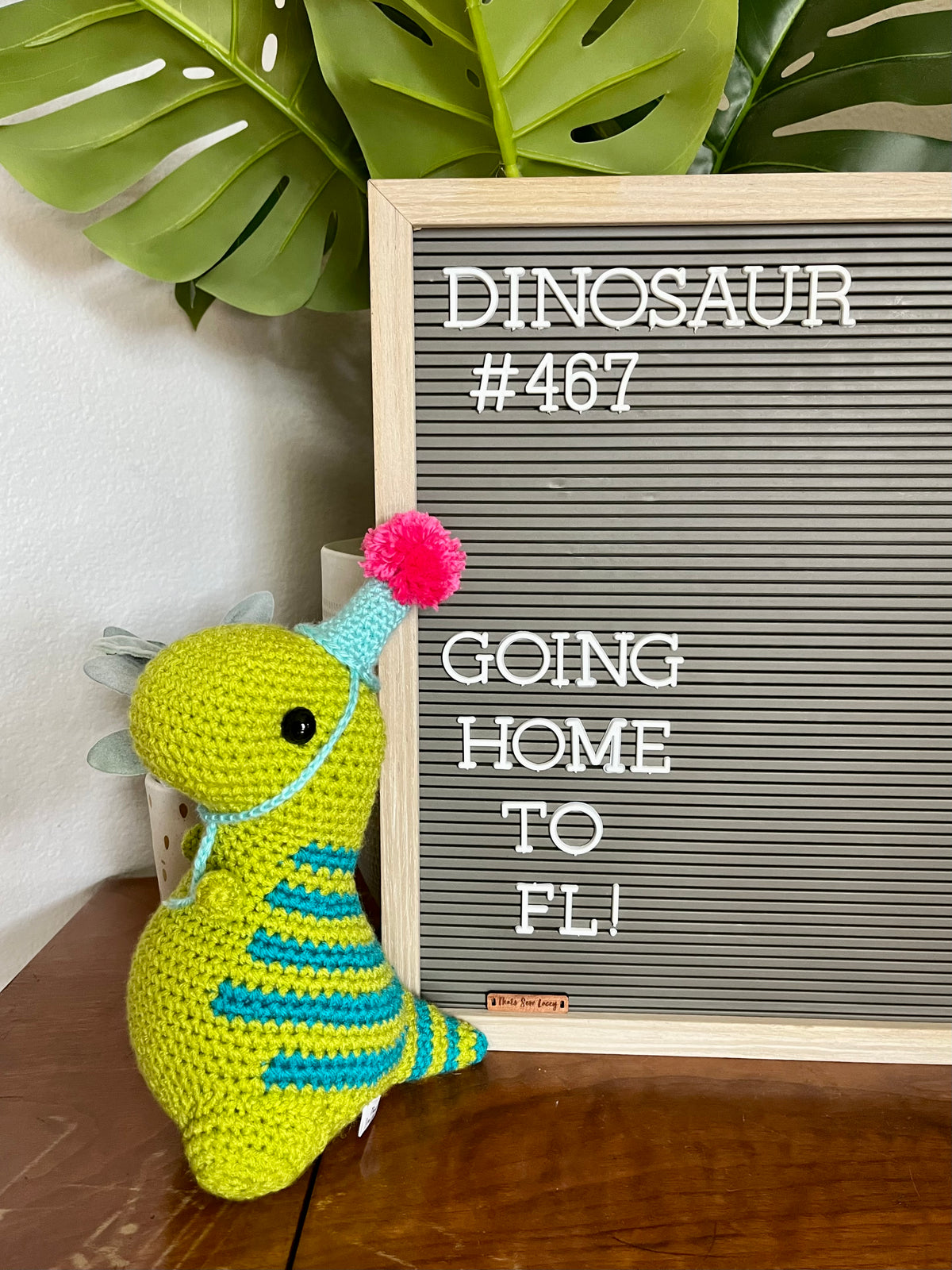 Green with Blue Stripes (Snacks) - Chubby Dinosaur