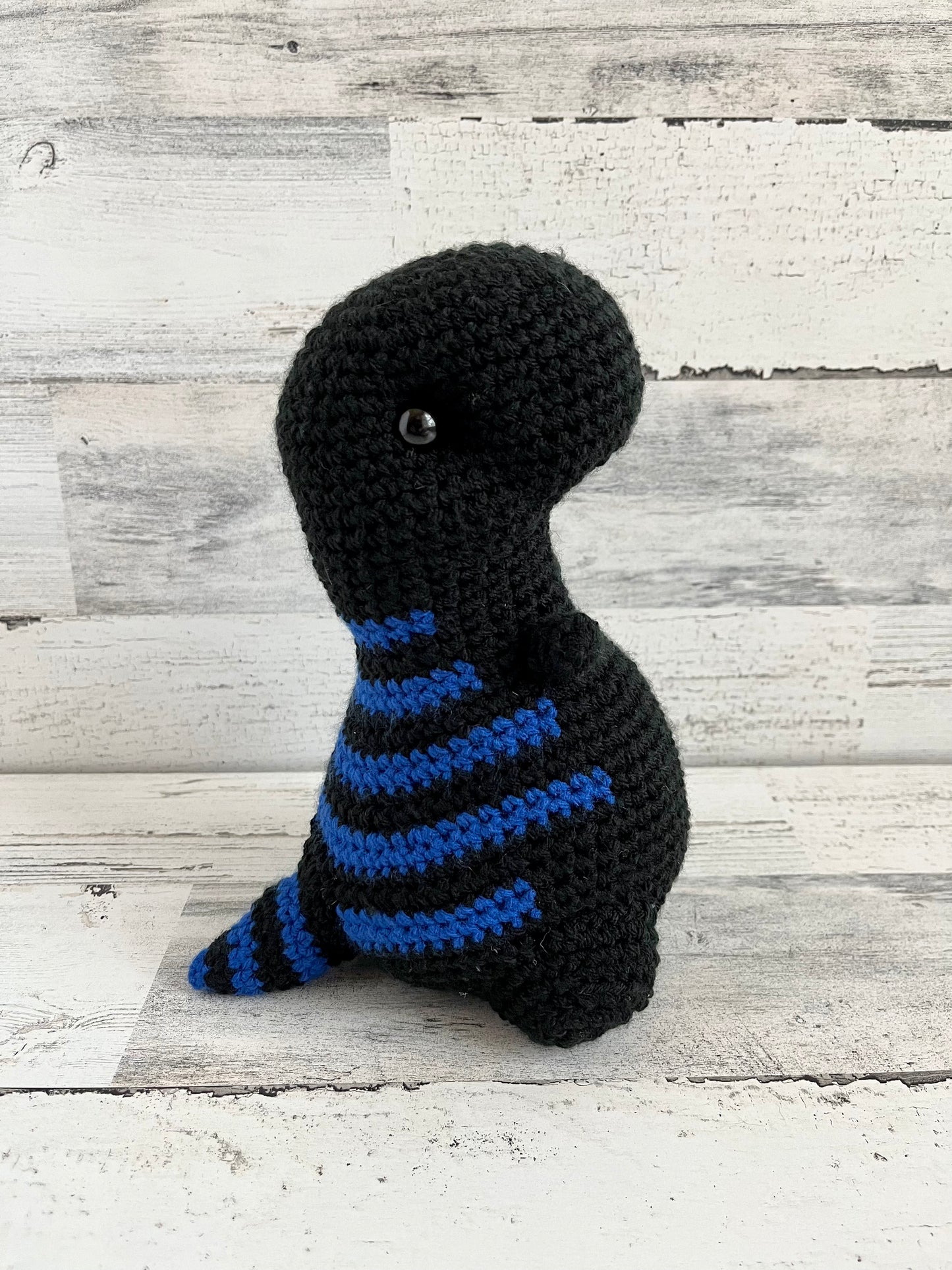 Black with Varsity Blue Stripes - Chubby Dinosaur
