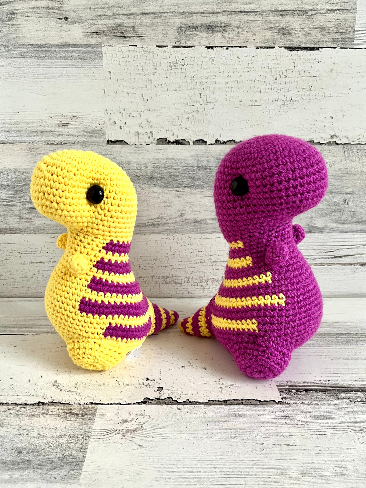 Purple and Yellow - Chubby Dinosaur