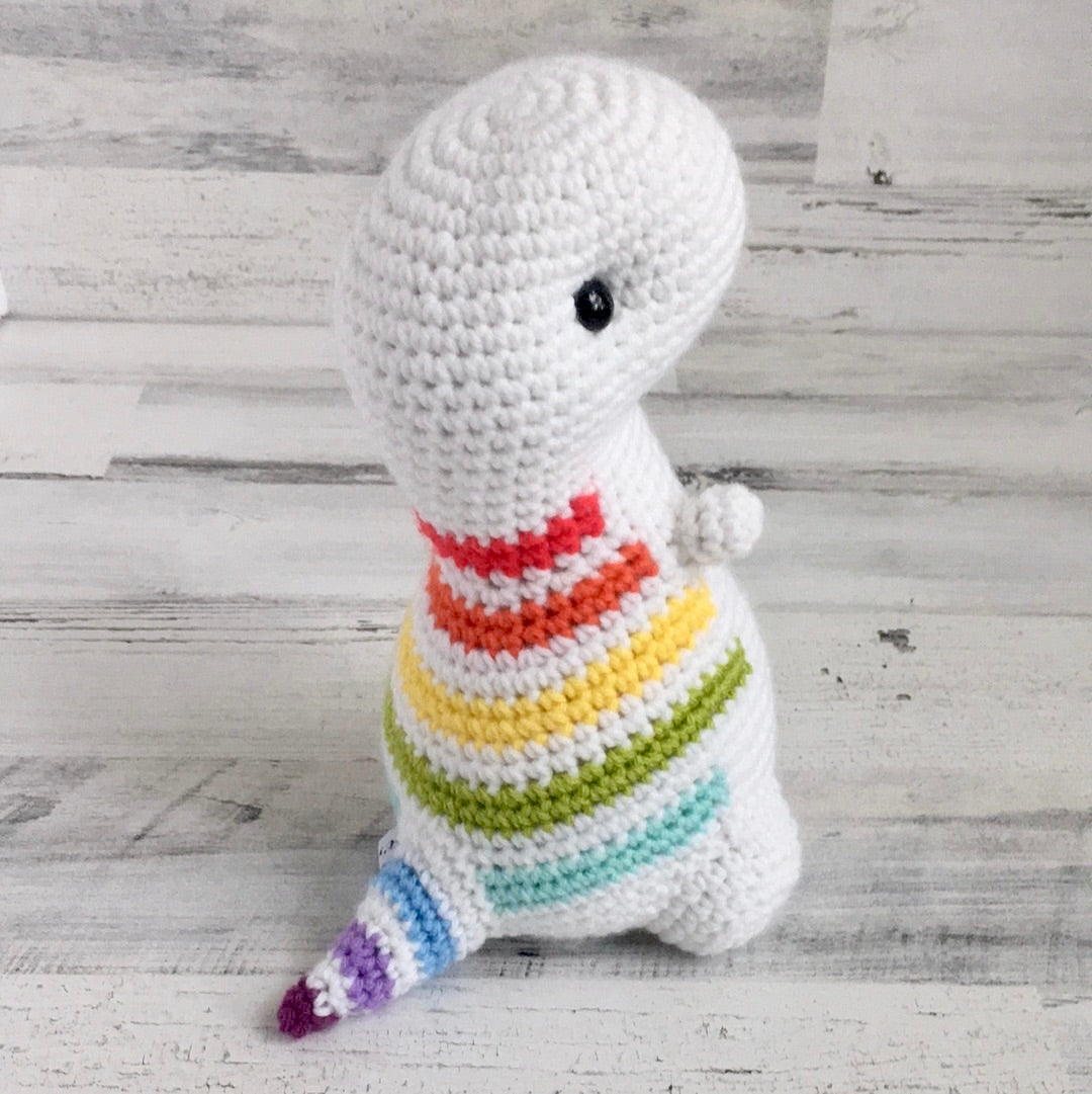 Rainbow Stripes - Chubby Dinosaur