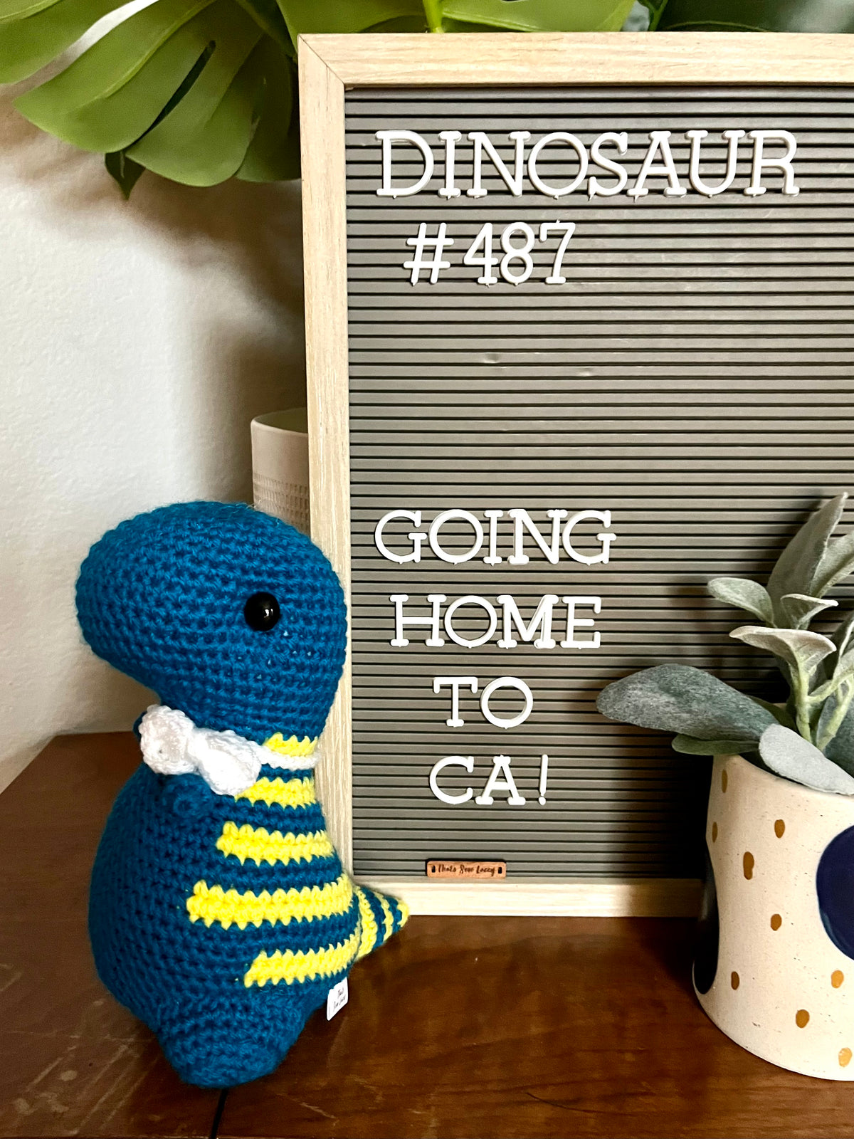 Sapphire & Yellow - Chubby Dinosaur