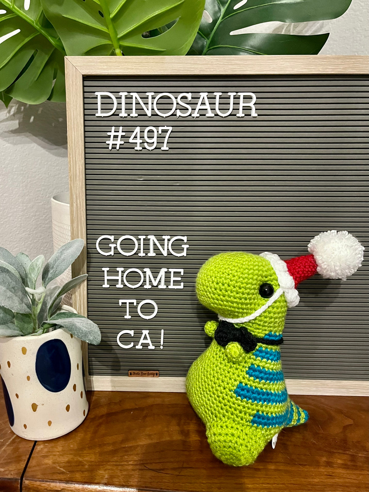 Green with Blue Stripes (Snacks) - Chubby Dinosaur