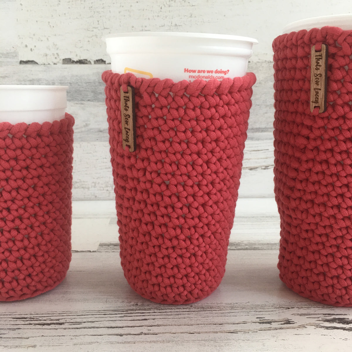 Berry Red - Hot and Cold Cup Cozy