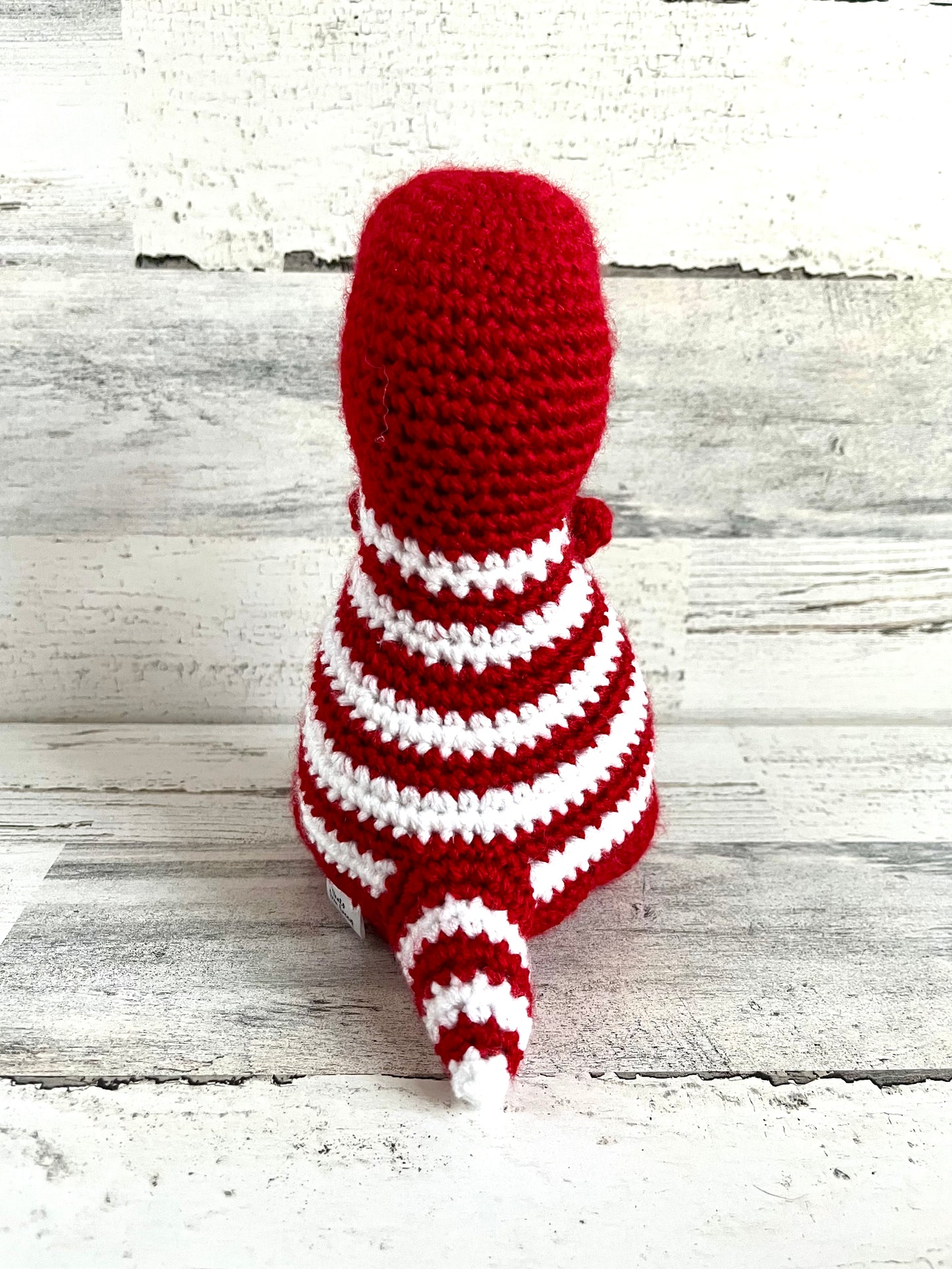 Varsity Red with White Stripes - Chubby Dinosaur