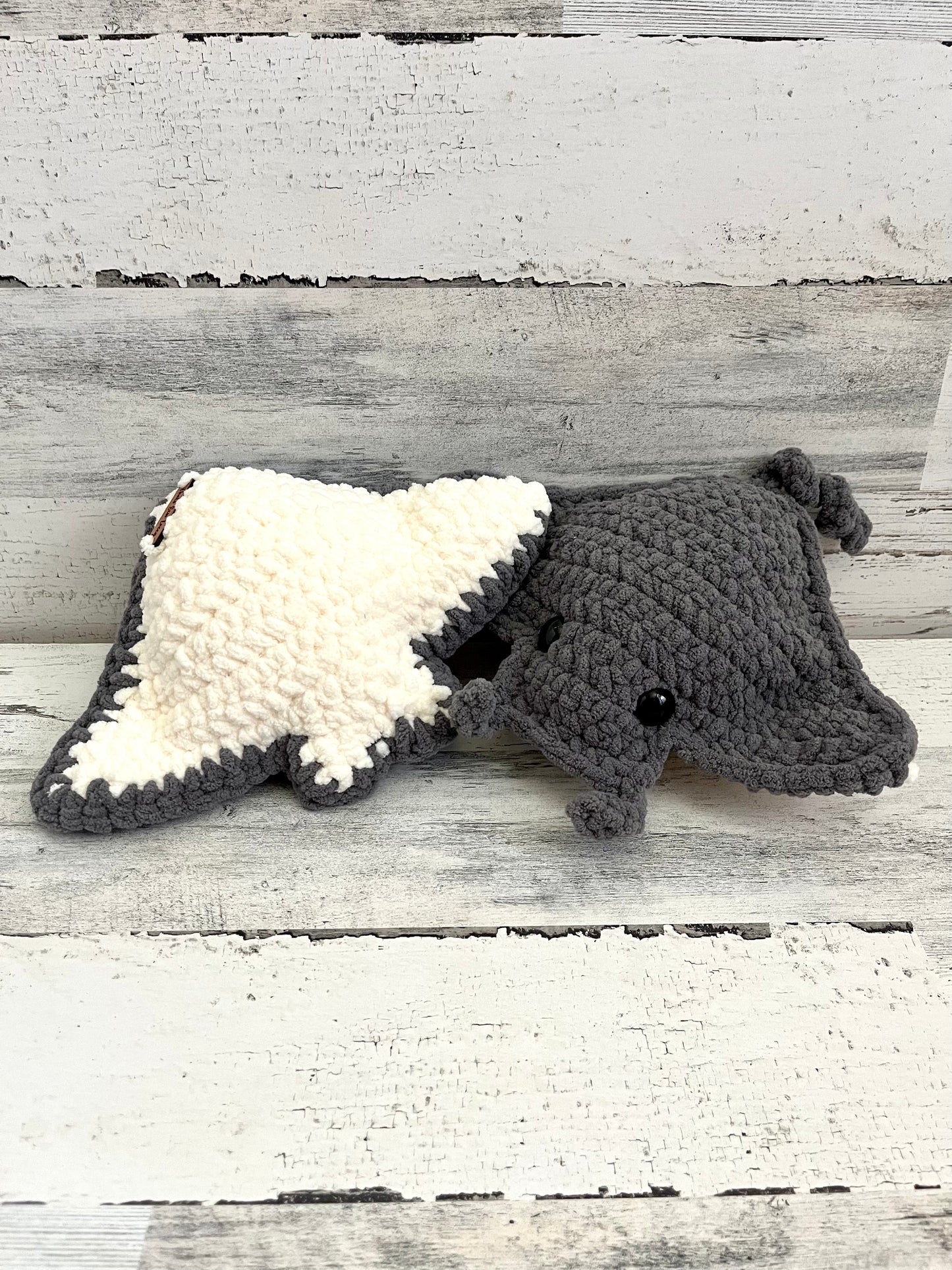 Dark Gray Ray - MEGA Plush