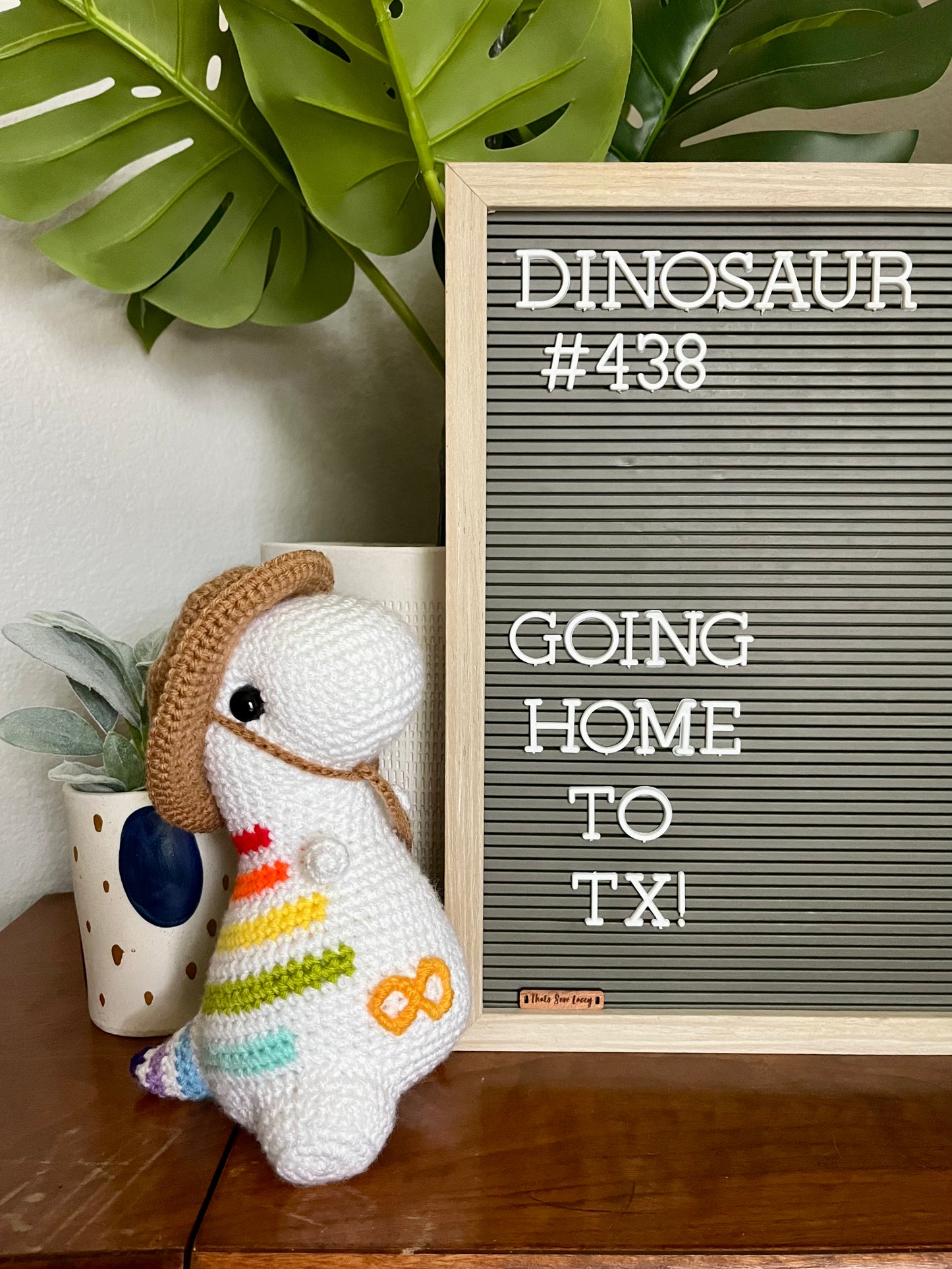 Autism Awareness Rainbow Stripes - Chubby Dinosaur