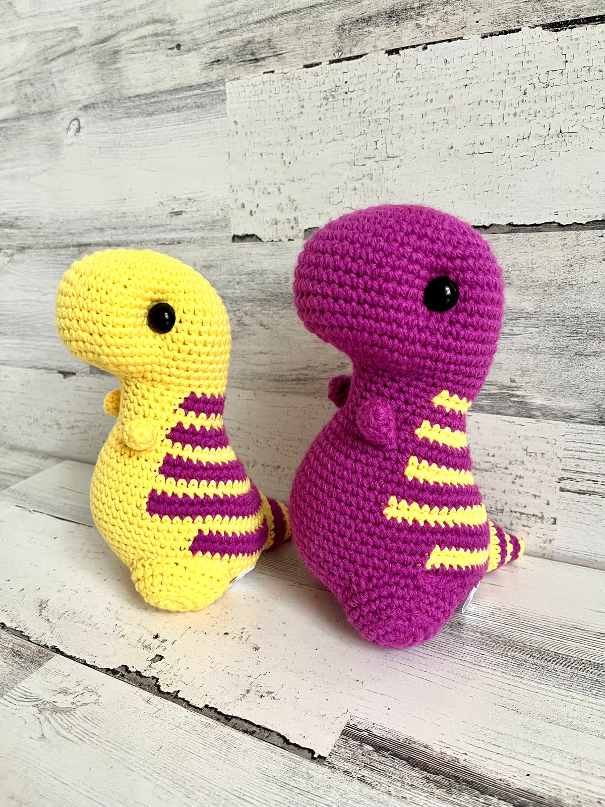 Purple and Yellow - Chubby Dinosaur